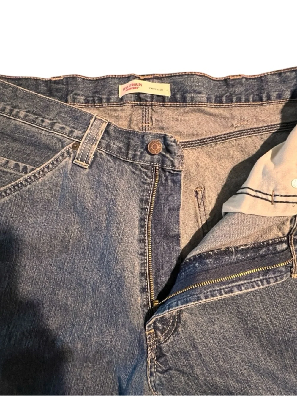 Men Levi's Strauss Signature Workwear  Carpenter Jeans 36/30 Loose Fit Straight